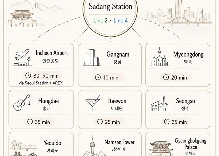 Sadanghae - Sunny 3br In A Quiet Residential Area, 10 Minutes From Gangnam Apartamento *